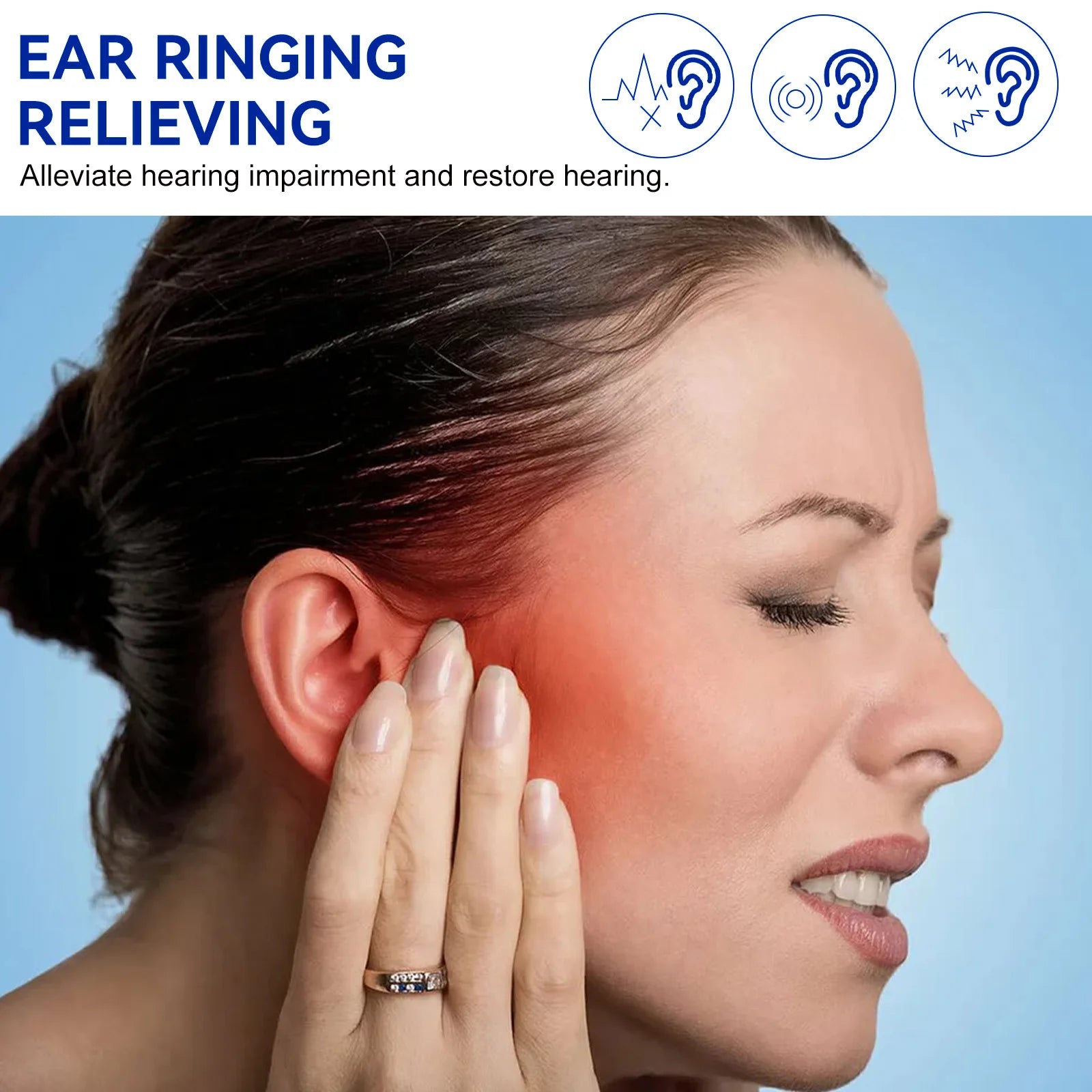 60Ml Tinnitus Relief Spray Clean Ear Canal Blockage Improve Listening Tinnitus Deafness Sore Relief Ear Cleaning Liquid
